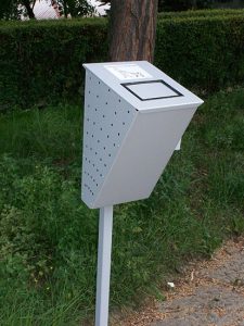 Kosz ATOS sprzątanie po psach kosz na psią kupę kosze na psie odchody