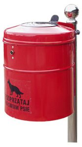 Kosz HUGO sprzątanie po psach kosz na psią kupę kosze na psie odchody 1