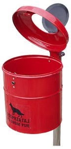 Kosz HUGO sprzątanie po psach kosz na psią kupę kosze na psie odchody 2