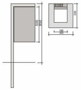 Kosz KU03 kosze parkowe kosze miejskie meble miejskie 3