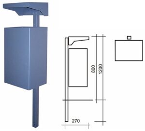 Kosz KU04 kosze parkowe kosze miejskie meble miejskie 2