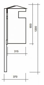 Kosz KU18 kosze parkowe kosze miejskie meble miejskie 2