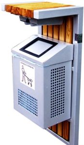 Kosz NERO sprzątanie po psach kosz na psią kupę kosze na psie odchody