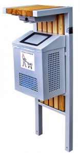 Kosz NERO sprzątanie po psach kosz na psią kupę kosze na psie odchody