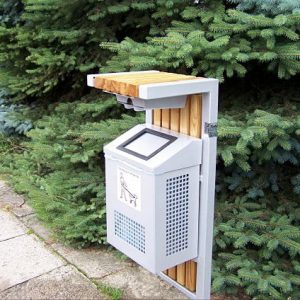 Kosz NERO sprzątanie po psach kosz na psią kupę kosze na psie odchody