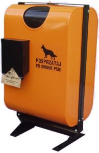 Kosz PLUTO sprzątanie po psach kosz na psią kupę kosze na psie odchody