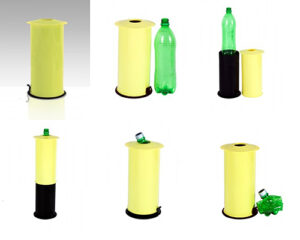 Zgniatarka do butelek i puszek stojąca segregacja odpadów-1
