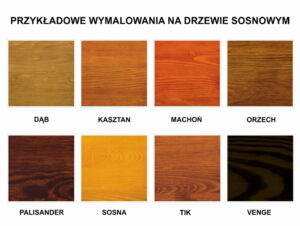 Kolorystyka elementów drewnianych